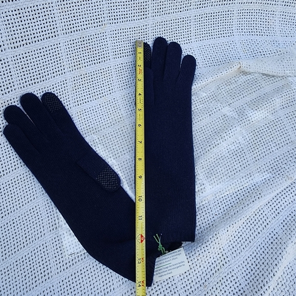 Portland Open Sesame Screen touch Cashmere glitter gloves OS NWT - Picture 5 of 11